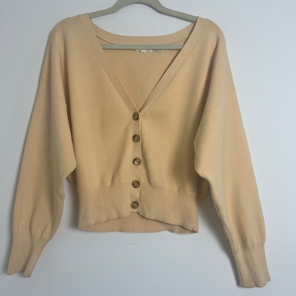 A.L.C. Peters II Apricot Long Dolman Sleeve Cardigan Sweater Size Large - Picture 3 of 15